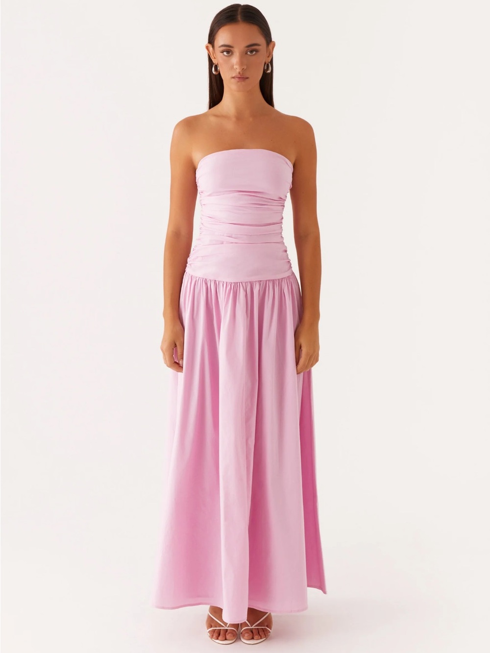 Peppermayo Strapless Maxi Dress in Light Pink - Picture 2 of 3
